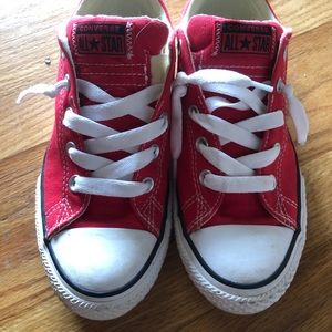 Juniors Red Chuck Taylors